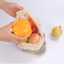 fashion organic laundry drawstring cotton mesh wash bag for vegetable
